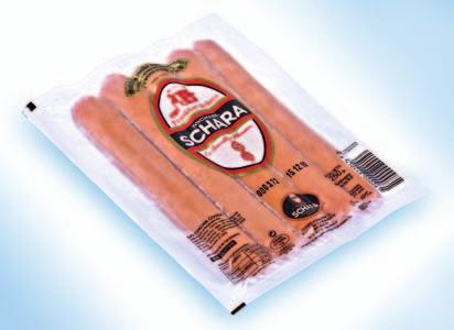 Angled cutting edge Perfectly adjusted to sloping product shapes: by applying modern thermoforming technology, flexible films can be accurately fitted to the sloping cutting edges of sausages - like