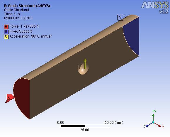 The analysis is done using ANSYS software and the output results summarized are induced equivalent stresses (von Mises Stress), plastic strain, natural frequency and harmonic response (deformation).