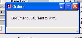 b. The order is sent to WMS 51. If any short lines are found during the commit process: a.