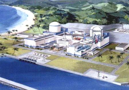 Model of nuclear power plant in Ninh Thuận (source: bee.net.