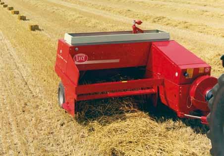 The thrower, driven via its own hydraulic system, allows maximum use of the baler s performance, as it is no longer restricted by the