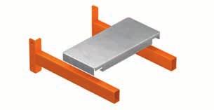 Inset mesh shelves Chipboard deck supports and Z TAM clamps Z TAM clamp Chipboard deck support Mesh shelves