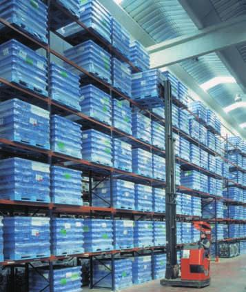 CONVENTIONAL PALLET RACKING Mecalux conventional pallet racking system represents the best response for those warehouses in which it is necessary to store palletised products with a wide range of