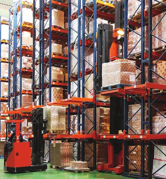 HIGH BAY PALLET RACKING - NARROW AISLE A number of different P & D stations are available. They have been designed to cover different needs, number in height, sizes, loads, etc.