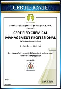 Certified Chemical Management Professional Course An Online