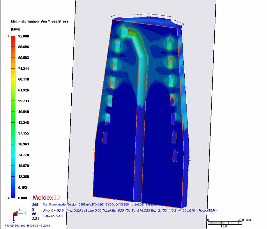 This software allows our tool designers to visualize flow capabilities and thermal