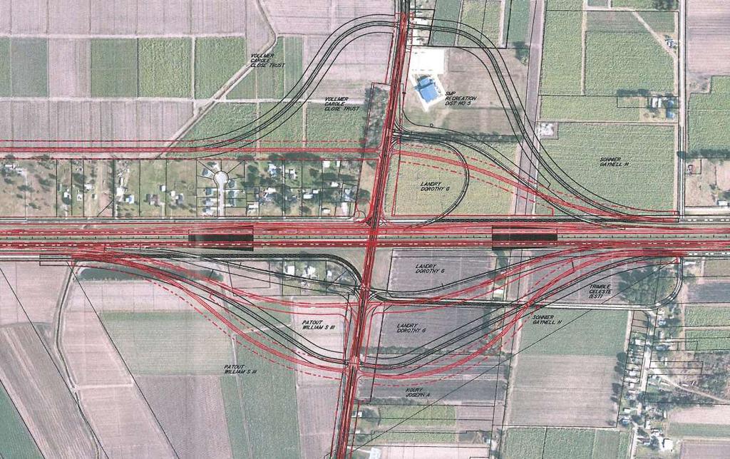 Early acquisition was approved by FHWA for portions of the project not