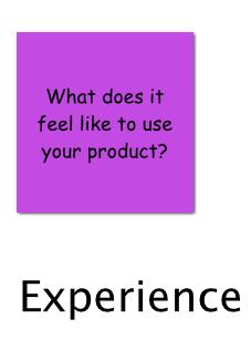 What does it feel like to use your product?