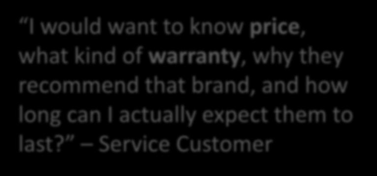 21 Achieve Customer Delight Price Guarantee/Warranty I would