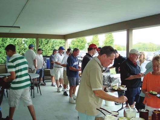 As the players finished their rounds, they were treated to a terrific steak and chicken dinner prepared by Mayapple