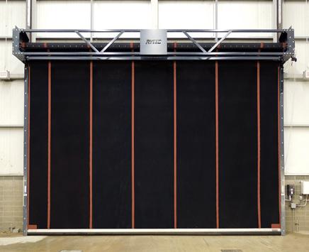 x 14'H (motorized) Industrial strength rolling rubber door for extreme