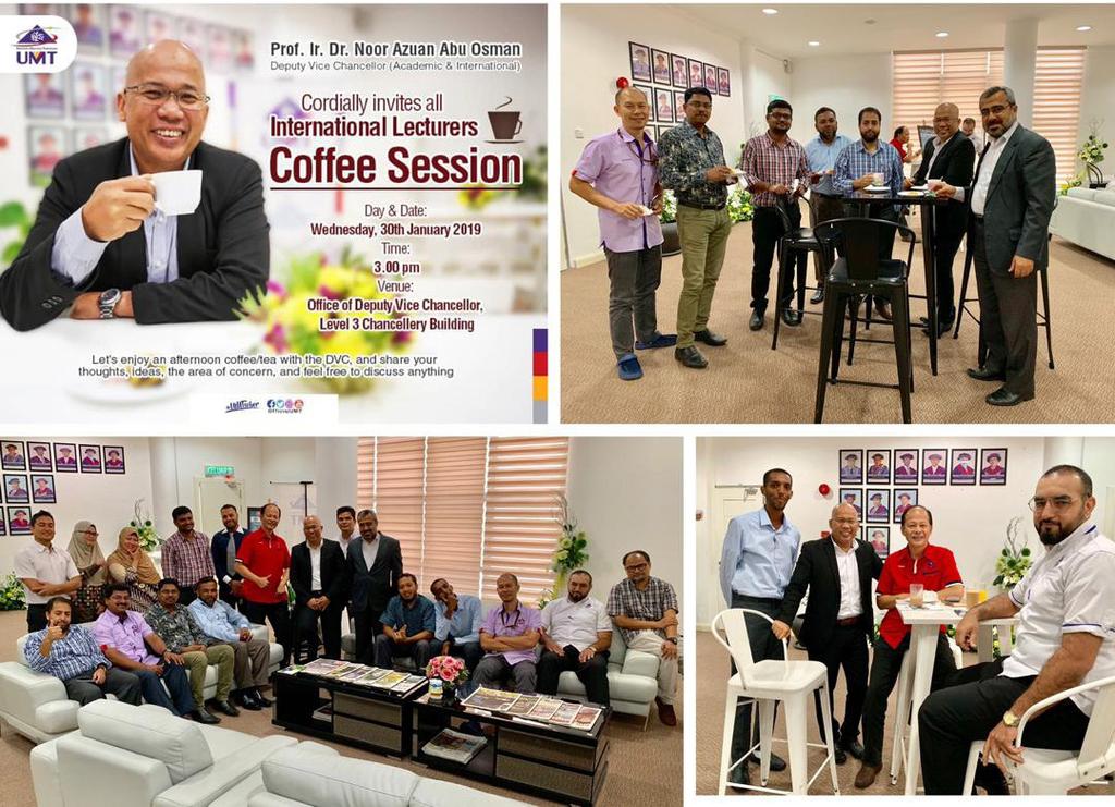DVC HOSTED A COFFEE SESSION WITH INTERNATIONAL ACADEMIA Prof. Ir.