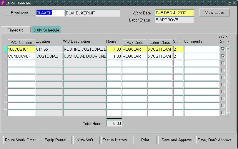 UNAPPROVED TIMECARDS TAB EXERCISE 3 1. Click the Unapproved Timecards tab 2.