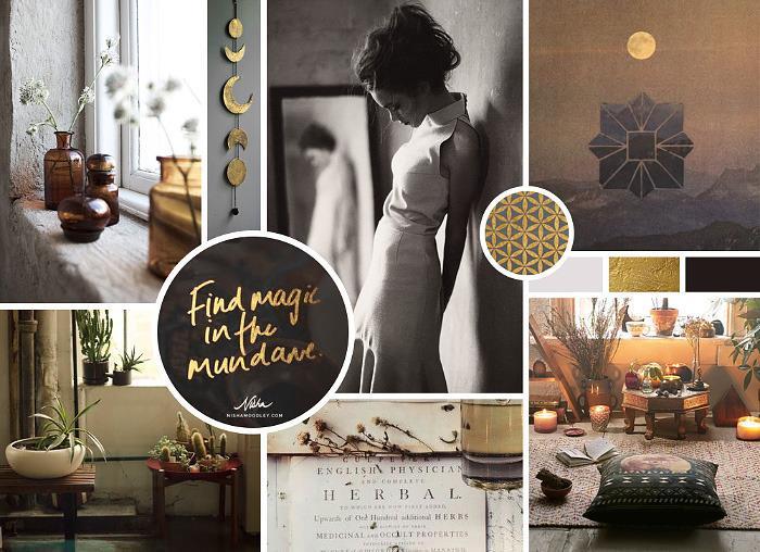 ideas and concepts using examples Content of a mood board: Images Colours