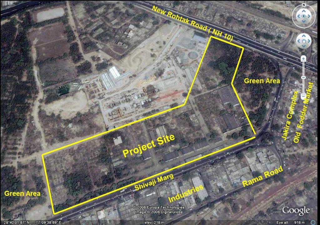 8 Industrial (to be used for Group Housing) Complex 15, Shivaji Marg, New Delhi M/s DLF HOME DEVELOPERS LTD. 1.3.3 Map showing specific location: 1.3.4 Selection of site Not Applicable 1.3.4.1.1 Details of alternate sites considered Not Applicable 1.