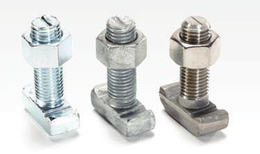 MAGO T-bolt 2 types of T-Bolts cover the full range of our anchor channels: Flat Head T-Bolts (T2 & T) to cover the profile sizes 2/1 and /1 and Hook Head T-Bolts (T4 & T) for all other profile sizes.