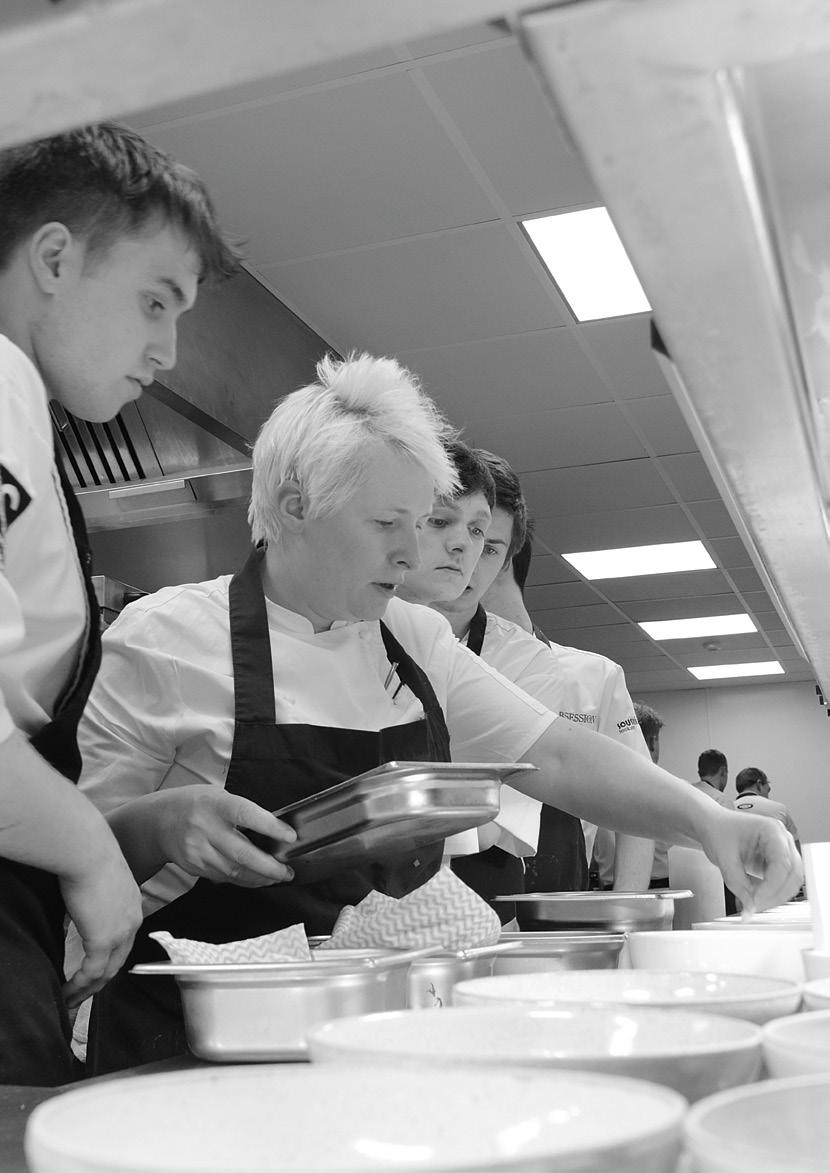 Northcote's Lisa Goodwin-Allen and FutureChef students.