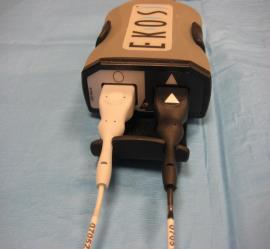 CROSS CONNECTING AN ULTRASONIC CORE AND INFUSION CATHETER FROM TWO