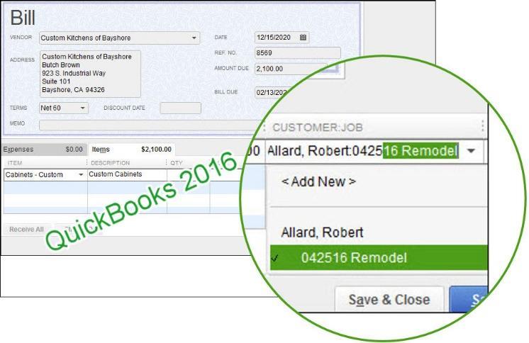 NEW! SMART SEARCH Available with: QuickBooks Pro, Premier, Accountant and Enterprise 2017. Accessible: When adding a customer or job to a transaction.