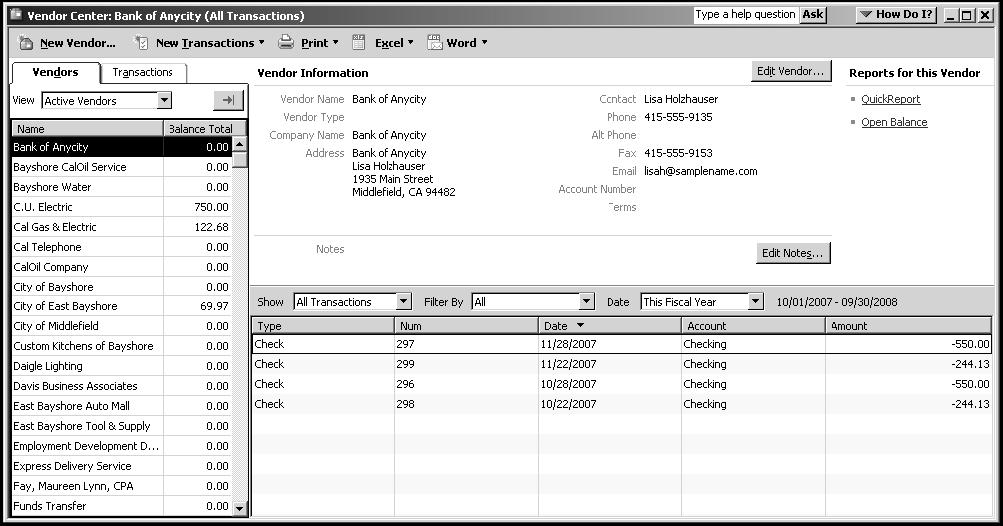 When to Use a QuickReport One of the fastest ways to see a report on your QuickBooks data is to create a QuickReport.