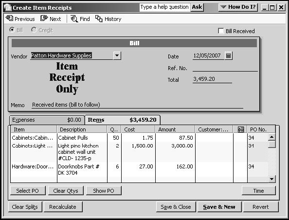 Zooming In on a QuickReport All QuickReports contain a summary of individual transactions.