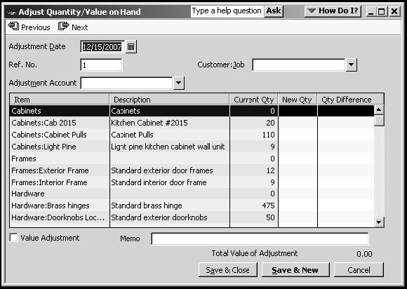 Manually Adjusting Inventory When you have spoilage or send out samples of your products, you can adjust your inventory manually. To adjust the inventory manually: 1.