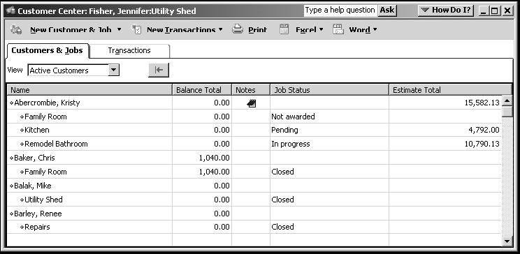 Using Lists The list is another basic feature. You fill our most QuickBooks forms by selecting entries from a list.