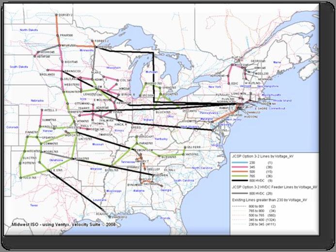 Joint Coordinated System Plan 2008 20% wind energy adds 15,000 miles of