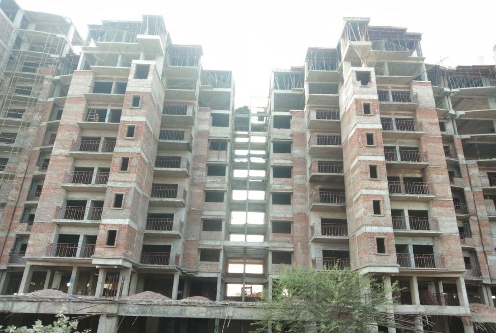 E BLOCK:- 1. Brick work at 5 th & 6 th floor is in Progress. 2. Electric work is in Progress at 1 st, 2 nd, 3 rd, 4 th & 5 th floor. 3. Plumbing work is in Progress at1 st, 2 nd, 3 rd, 4 th & 5 th floor.