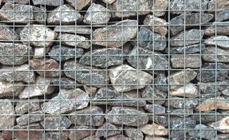 include jet-washing facing stone PROJECT BUILD COMPONENTS, SUPPLIED BY ENVIROMESH Welded steel wire mesh gabion baskets Dedicated and experienced team of gabion wall construction personnel