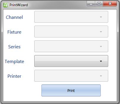PRINTING TICKETS Once payment has been made, it is necessary to print the tickets for the customer: 1. Select Print Wizard. 2. The Print Wizard will be displayed: 3.