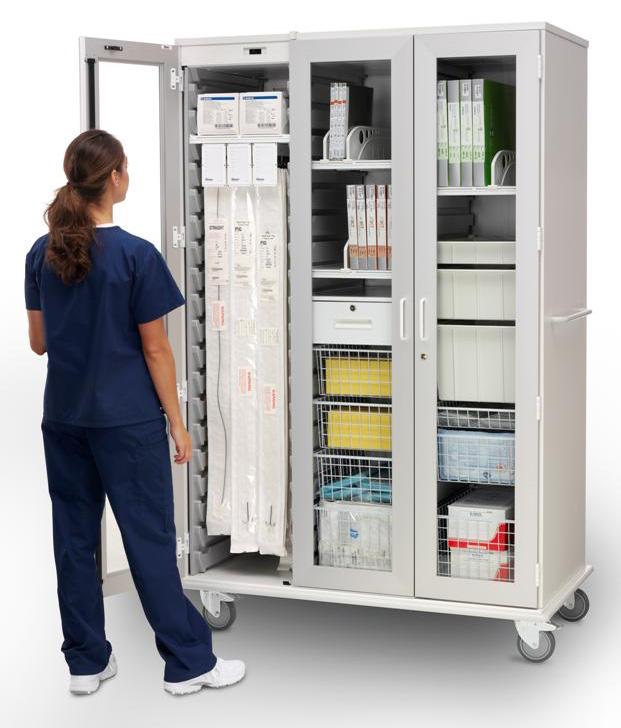 cath lab, GI/Endo, SPD) where sterile items are stored directly in procedure rooms.