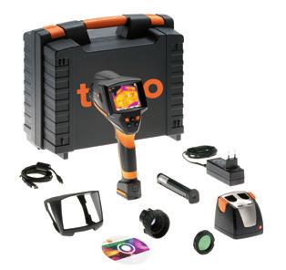Thermography testo 875i Thermal imager testo 875i Thermal imager for complete building analysis Exchangeable lenses Measurement mode for detecting areas with danger of mould Connectible wireless