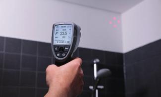 Solution: fast room testing with mobile humidity measuring