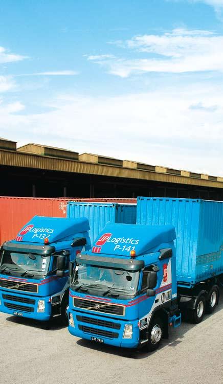 morevalue LOGISTICS Johor Port s users have access to innovative, customisable and competitive total logistics packages offered by Johor Port s logistics arm, JP Logistics.