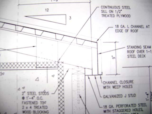 Existing Construction and Conditions According to the original plans, the existing roof assemblies on all five (5) roof