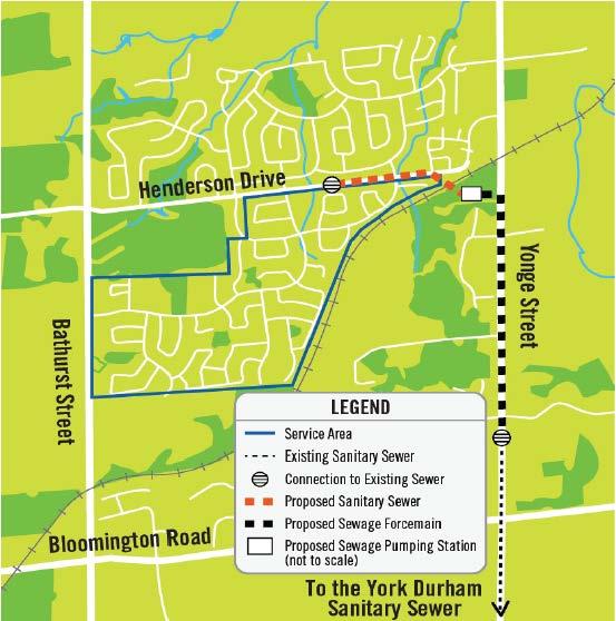 Proposed Henderson Sewage Pumping Station - Schedule B Municipal Class EA Study The Study The Regional Municipality of York is conducting this study to determine the preferred approach to redirecting