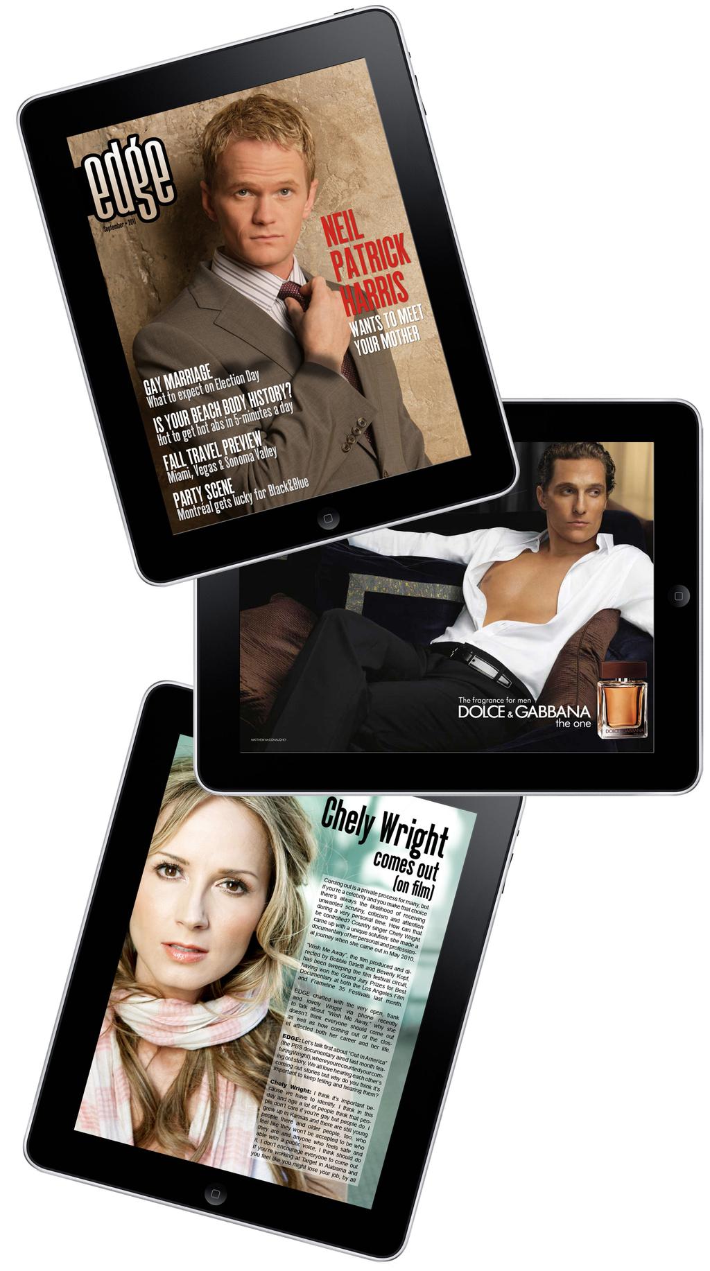 Digitial Magazine The EDGE Digital Magazine The Next Generation of LGBT Media In September 2011, EDGE launched the first-ever LGBT magazine designed exclusively for digital tablets.