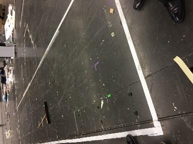 Some tapes are too adhesive and damage the hall floor, any exhibiting