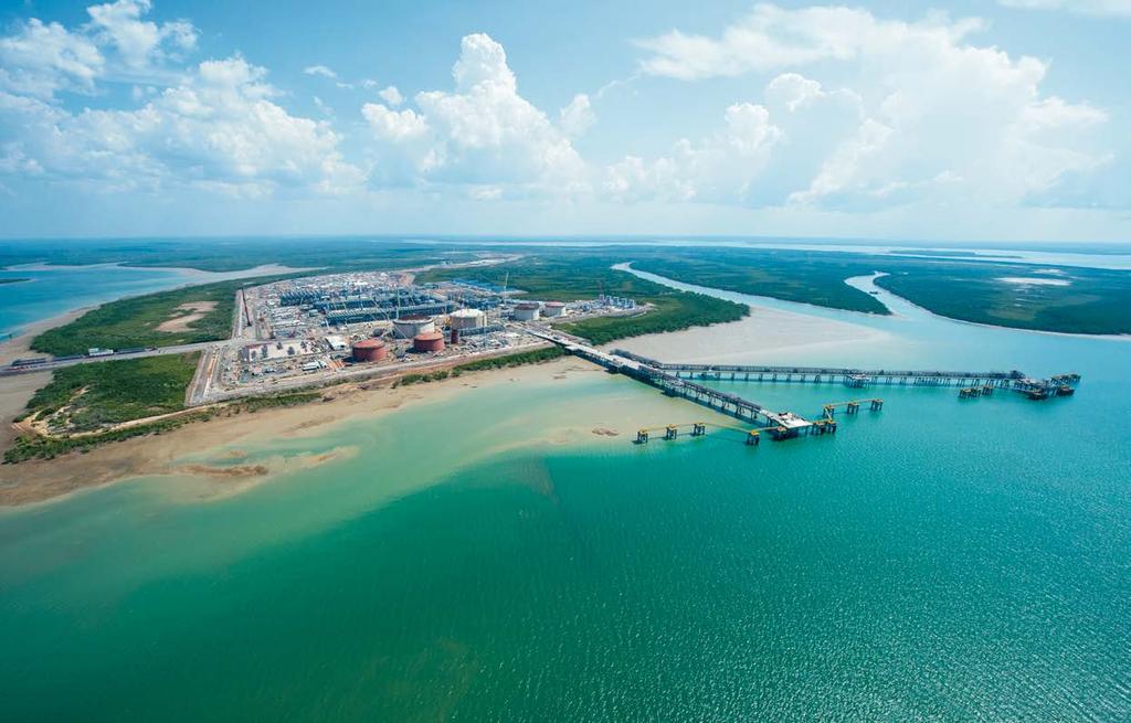 CHANGING THE AUSTRALIAN LNG LANDSCAPE In Darwin, in the Northern Territory of Australia, the physical landscape is changing indicative of the worldclass Ichthys LNG Project.