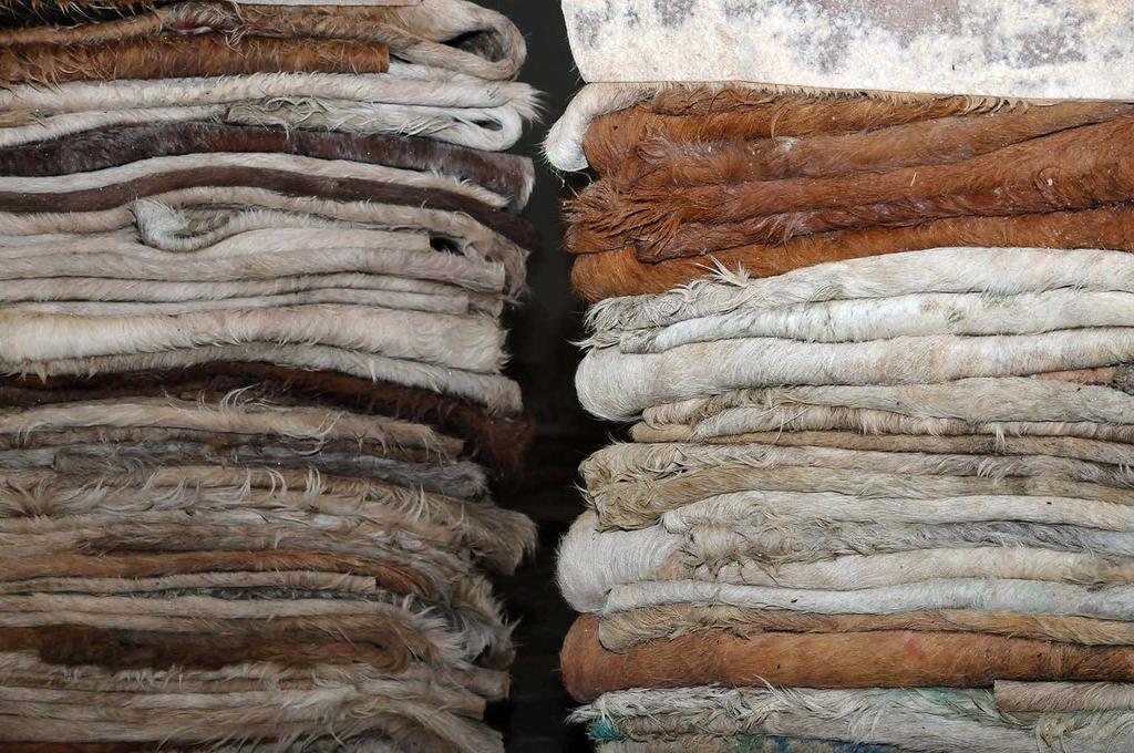 RAW MATERIALS RAW HIDES AND SKINS AND SEMI-PROCESSED LEATHER PRICE TRENDS In the last months of 2018, the average price indexes of the tanning raw material have intensified the downward trend, with