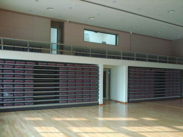 Storage Type of Retractable Seating System 1.