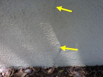 2. Cripple Walls out side foundation crack 3.