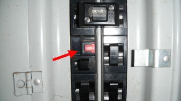 Observed a GFCI breaker in the panel box, unsure where it goes