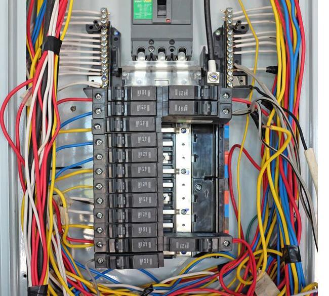 Circuit Breaker Panel: Distributes the electricity to the various appliances, outlets, lights and