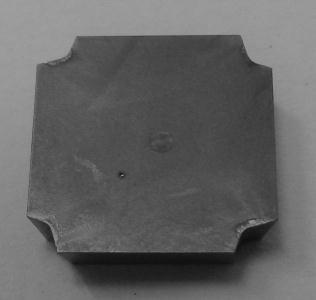(2) (3) (4) In figure 4 it is shown a cutting insert coated with titanium thin layer and in the figure 5 there are shown the measurements made with kalomax for   Figure
