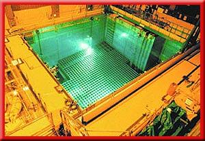 After spent fuel is removed from a reactor, it is stored in a deep pool of water. High-Level Waste Many of the radioactive materials in highlevel nuclear waste have short half-lives.