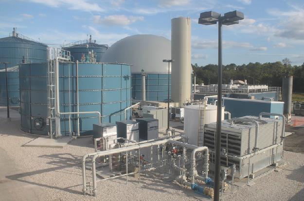 Harvest Power Energy Garden in Reedy Creek, Orlando, Florida Technology: Continuous stirred tank reactor Feedstocks: ICI food waste, FOG,