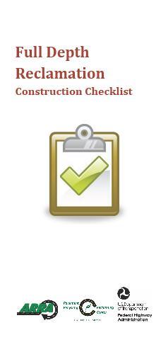 Education Resources Pavement Preservation Application Checklist Series
