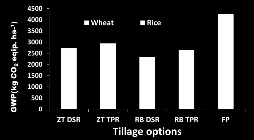 different tillage options Reduced